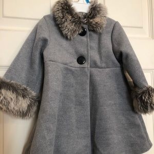 18 month dress coat w/ matching hat
